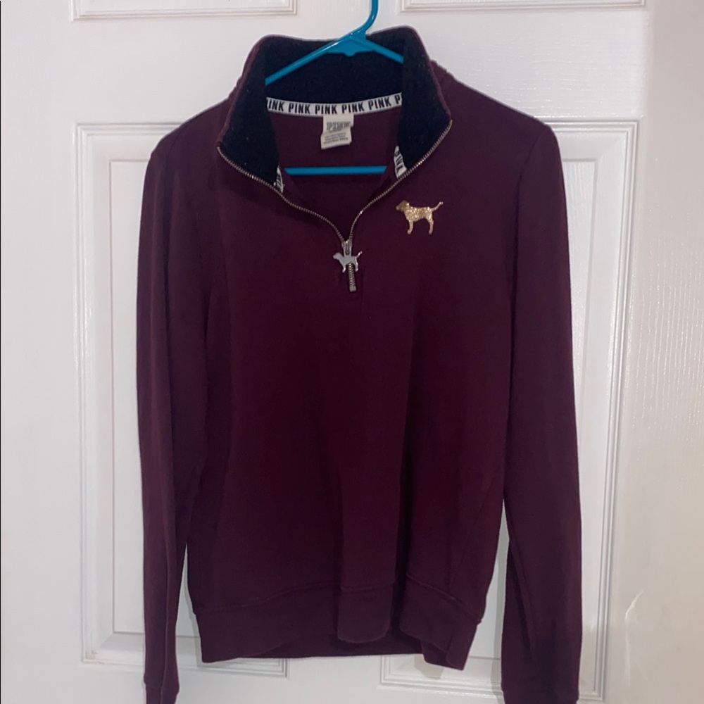 Victoria's Secret PINK Burgundy Zip-Up